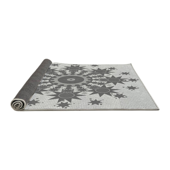 Thickness of Patterned Gray Rug, pat1908gry
