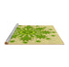 Sideview of Machine Washable Transitional Pistachio Green Rug, wshpat1908yw