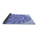 Thickness of Patterned Periwinkle Purple Rug, pat1909blu