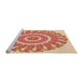 Sideview of Machine Washable Transitional Red Rug, wshpat1909org