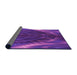 Thickness of Patterned Bright Purple Rug, pat191pur