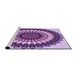 Sideview of Machine Washable Transitional Dark Magenta Purple Rug, wshpat1910pur