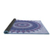 Thickness of Patterned Periwinkle Purple Rug, pat1912blu