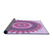 Thickness of Patterned Orchid Purple Rug, pat1912pur