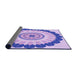 Thickness of Patterned Blossom Pink Rug, pat1913pur