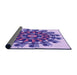 Thickness of Patterned Mauve Purple Rug, pat1914pur