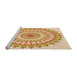 Sideview of Machine Washable Transitional Orange Rug, wshpat1915org