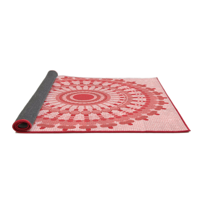 Thickness of Patterned Red Rug, pat1915rd