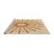 Sideview of Machine Washable Transitional Golden Blonde Gold Rug, wshpat1916org