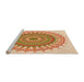 Sideview of Machine Washable Transitional Orange Rug, wshpat1917org