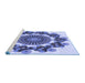 Sideview of Machine Washable Transitional Deep Periwinkle Purple Rug, wshpat1918blu