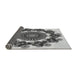 Thickness of Patterned Platinum Silver Gray Rug, pat1918gry