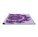 Sideview of Machine Washable Transitional Dark Orchid Purple Rug, wshpat1918pur