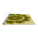 Sideview of Machine Washable Transitional Dark Yellow Green Rug, wshpat1918yw