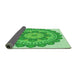 Thickness of Patterned Green Rug, pat1920grn