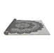 Thickness of Patterned Smokey Gray Rug, pat1920gry