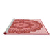 Sideview of Machine Washable Transitional Pastel Pink Rug, wshpat1920rd