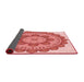 Thickness of Patterned Pastel Pink Rug, pat1920rd