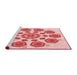 Sideview of Machine Washable Transitional Pink Rug, wshpat1922rd