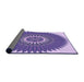 Thickness of Patterned Amethyst Purple Rug, pat1923pur