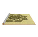 Sideview of Machine Washable Transitional Harvest Gold Rug, wshpat1928yw