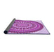 Thickness of Patterned Crimson Purple Rug, pat1929pur