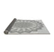Thickness of Patterned Gunmetal Gray Rug, pat1931gry