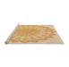 Sideview of Machine Washable Transitional Orange Rug, wshpat1931org