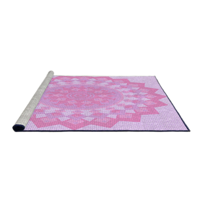 Sideview of Machine Washable Transitional Violet Purple Rug, wshpat1931pur