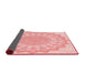 Thickness of Patterned Pink Rug, pat1931rd