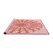 Sideview of Machine Washable Transitional Pink Rug, wshpat1932rd