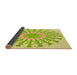 Thickness of Patterned Tea Green Rug, pat1932yw