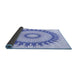 Thickness of Patterned Blue Rug, pat1933blu