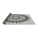 Thickness of Patterned Silver Gray Rug, pat1934gry