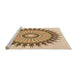 Sideview of Machine Washable Transitional Khaki Gold Rug, wshpat1934org