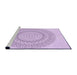 Sideview of Machine Washable Transitional Lilac Purple Rug, wshpat1939pur