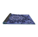 Thickness of Patterned Sky Blue Rug, pat194blu