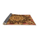 Thickness of Patterned Orange Rug, pat194org