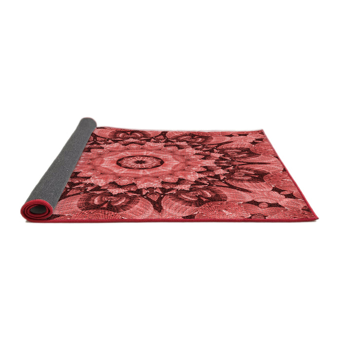 Thickness of Patterned Red Rug, pat194rd