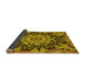 Thickness of Patterned Yellow Rug, pat194yw