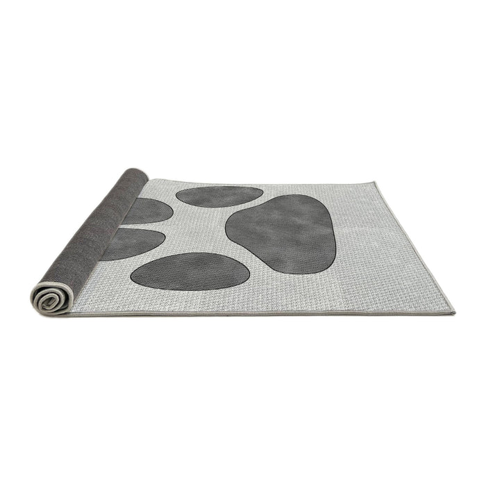 Thickness of Patterned Gray Rug, pat1941gry