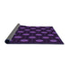 Thickness of Patterned Deep Purple Rug, pat1942pur