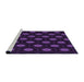 Sideview of Machine Washable Transitional Deep Purple Rug, wshpat1942pur