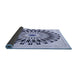 Thickness of Patterned Lavender Blue Rug, pat1943blu