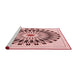 Sideview of Machine Washable Transitional Light Rose Pink Rug, wshpat1943rd