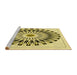 Sideview of Machine Washable Transitional Mustard Yellow Rug, wshpat1943yw