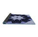 Thickness of Patterned Midnight Blue Rug, pat1945blu