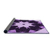 Thickness of Patterned Dark Purple Rug, pat1945pur