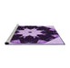 Sideview of Machine Washable Transitional Dark Purple Rug, wshpat1945pur