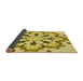 Thickness of Patterned Dark Golden Brown Rug, pat1948yw